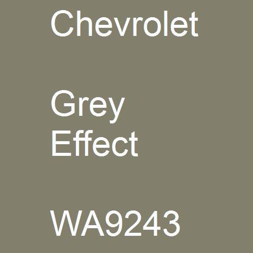 Chevrolet, Grey Effect, WA9243.